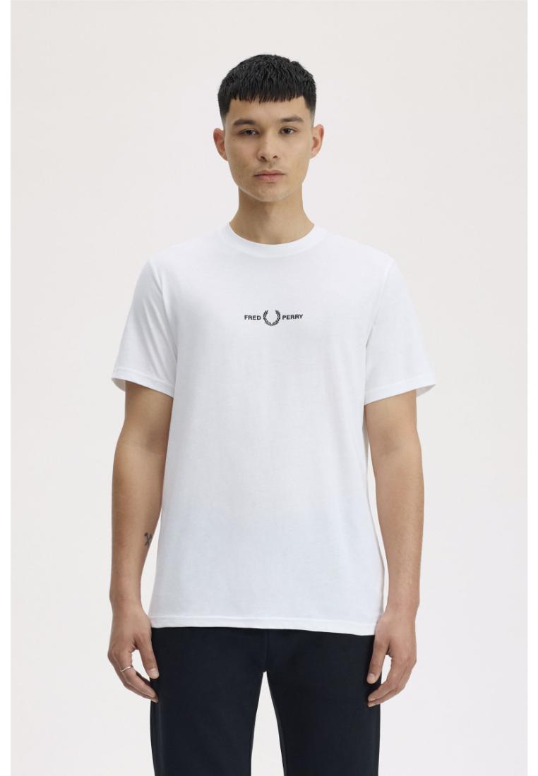 FRED PERRY Fred Perry M4580 Embroidered T-Shirt (White)