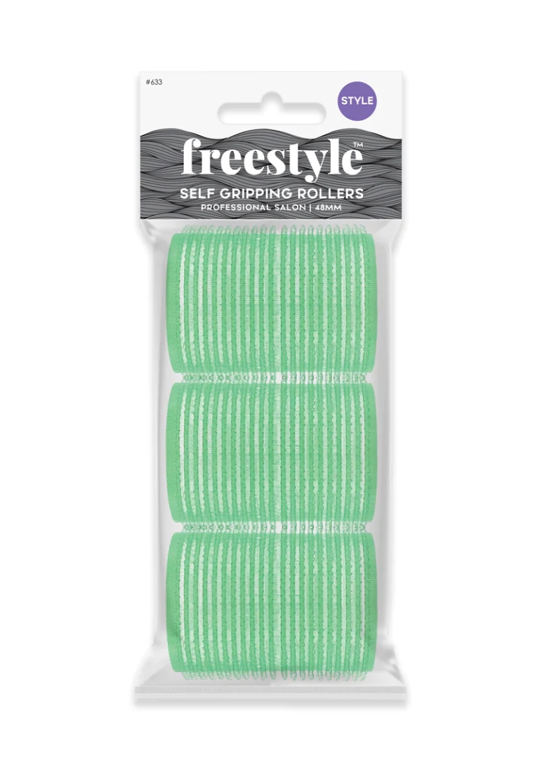 Freestyle Freestyle Home Salon Velcro Pack 48MM Green 3PC [FS813]
