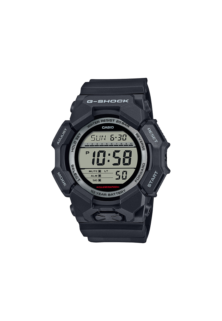 G-Shock Men Digital Watch GD-010-1 Black Resin Strap