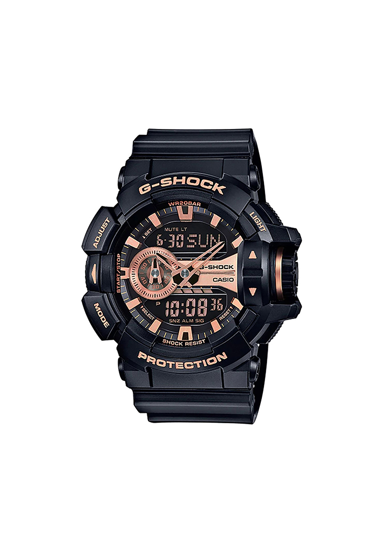 G-Shock Men's Analog-Digital Watch GA-400GB-1A4 Hip-Hop Series Black Resin Band Sports Watch
