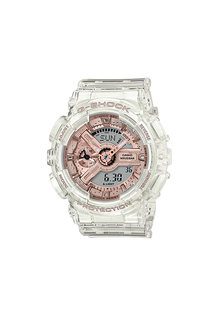 G-Shock Watch for Men GMA-S110SR-7ADR White Resin Strap