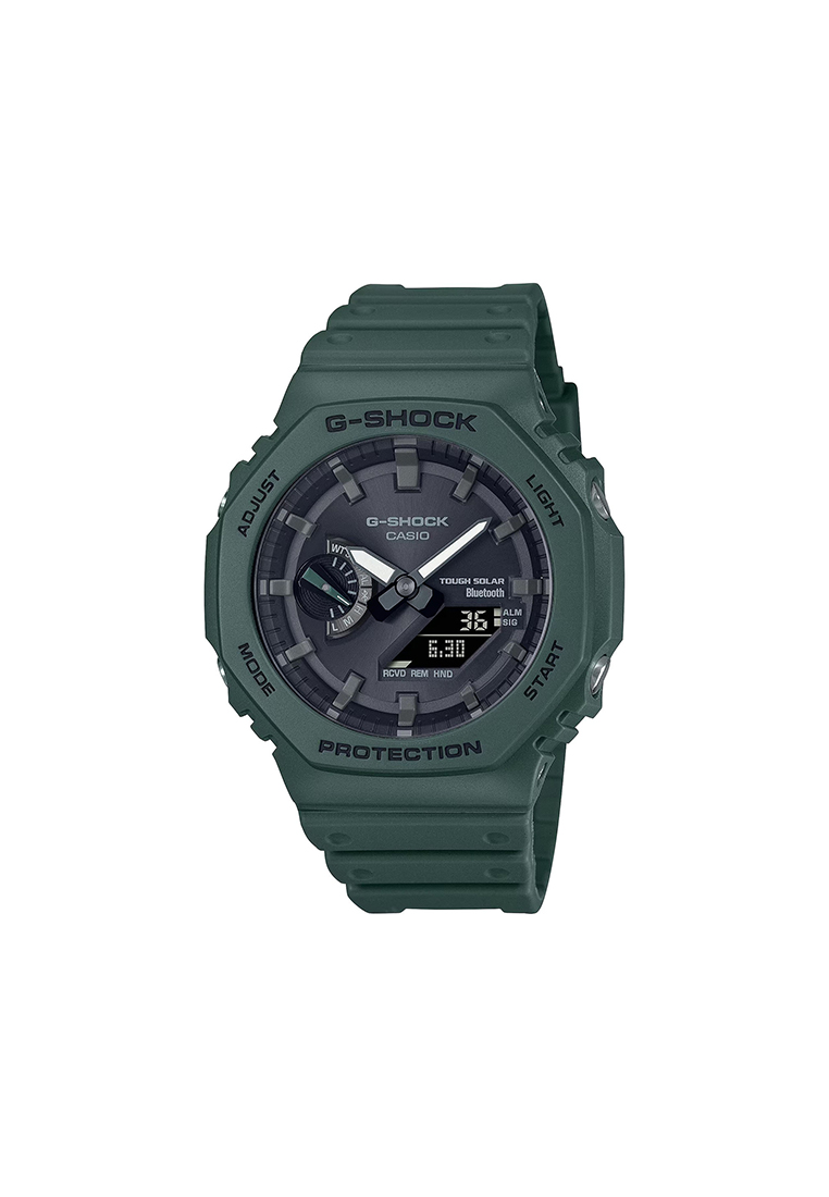 G-Shock GA-B2100-3A Men's Green Resin Strap Solar Powered Digital Watch