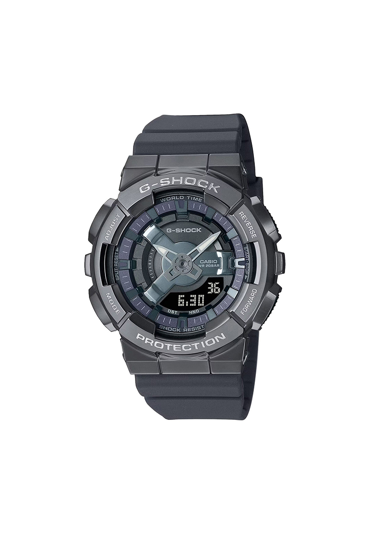 G-Shock GM-S110B-8A Women's Gray Resin Strap Analog-Digital Sports Watch