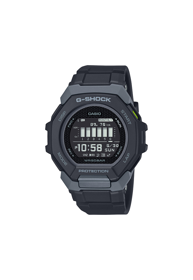 G-Shock G-Squad Men Digital Watch GBD-300-1 Black Resin Strap w. Bluetooth