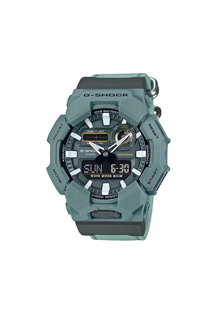 G-Shock GA-010CE-2A Men Analog-Digital Watch with Green Cloth Band