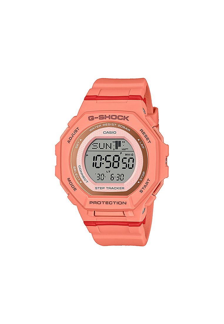 G-Shock GMD-B300SC-4 Women's Digital Watch with Orange Resin Band