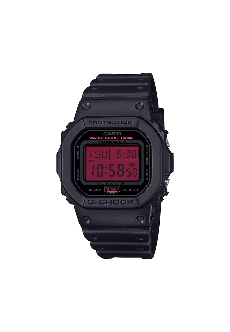 G-SHOCK DW-5600BBR-1 Men Digital Watch with Black Resin Band