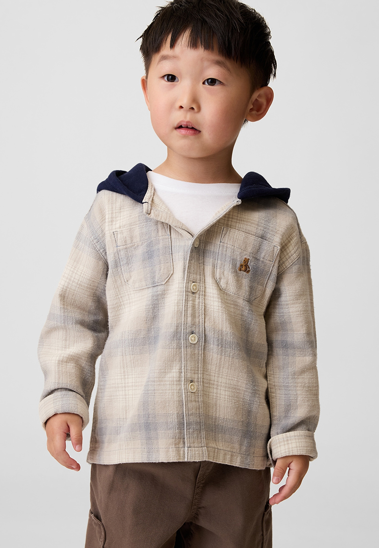 GAP Hooded Flannel Shirt