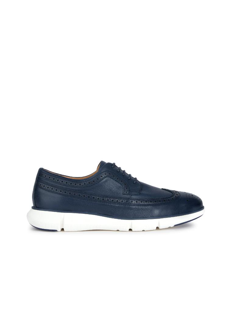Geox GEOX Men Adacter F Suede Lace Up Shoes - Navy U35B6B-00022-C4002S3