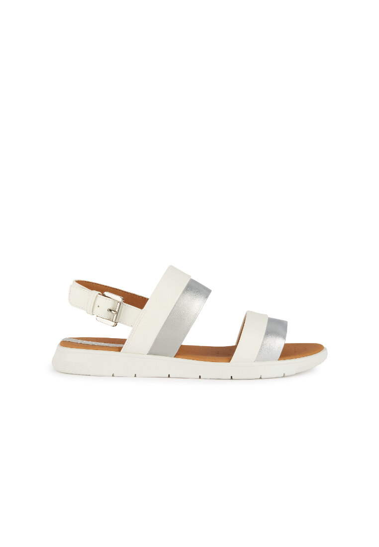 Geox GEOX Ladies Dandra Strap Sandals - White D35NNA-054AJ-C0459S4