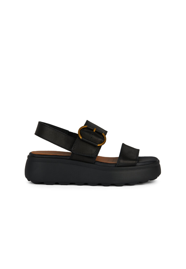 Geox GEOX Ladies Spherica EC4.1 Platform Sandals - Black D45D4B-00043-C9999S4