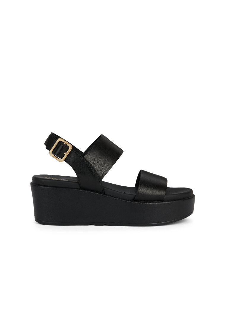 Geox GEOX Ladies Xand 2.2S Platform Sandals - Black D45M1A-00043-C9999S4