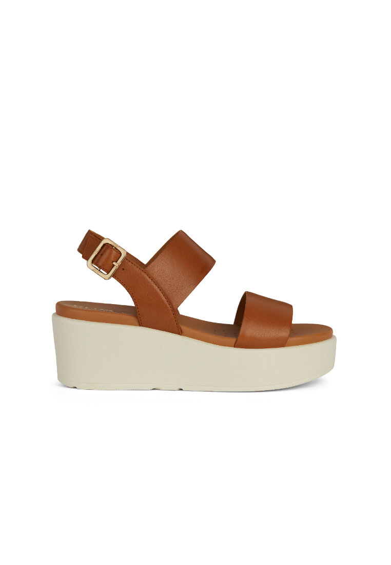 Geox GEOX Ladies Xand 2.2S Platform Sandals - Brown D45M1A-00043-C2112S4