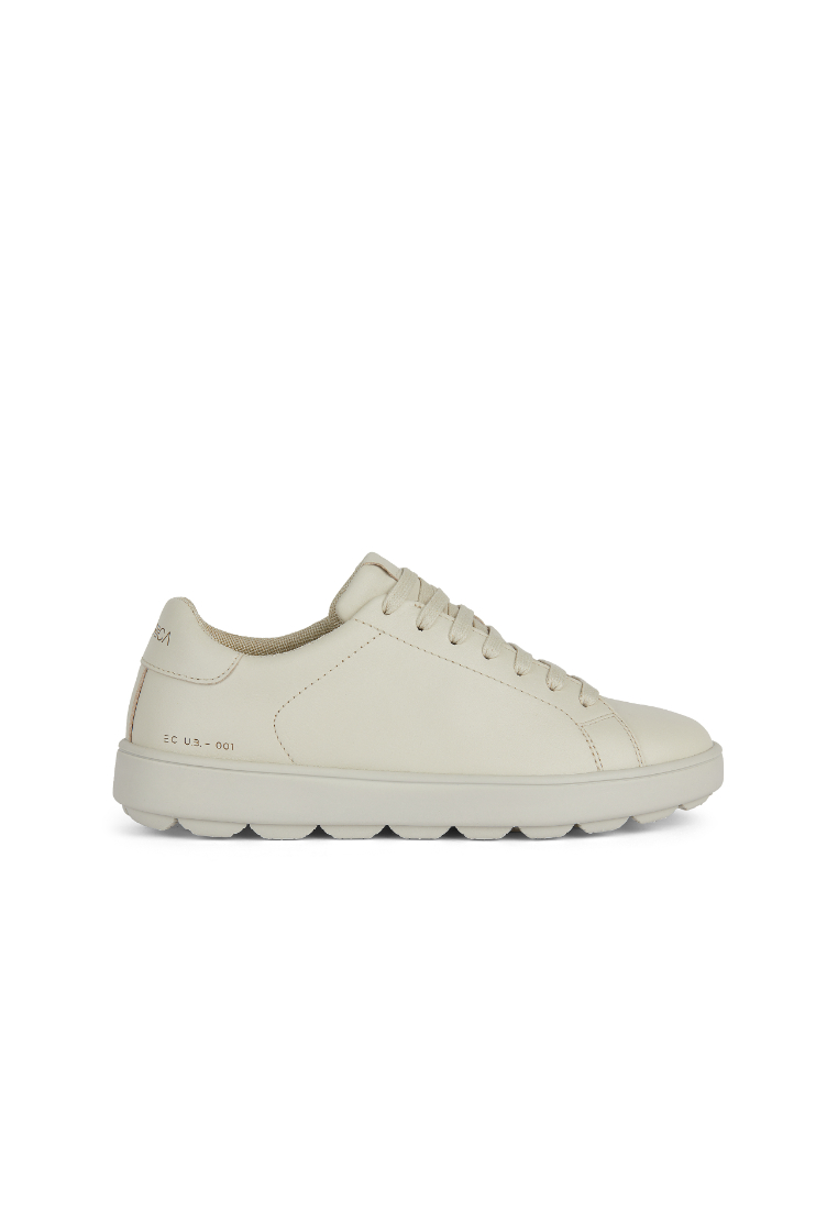 Geox GEOX Ladies Spherica Ecub-1 Low Top Sneakers - Light Sand D45WEB-00085-C5322S4