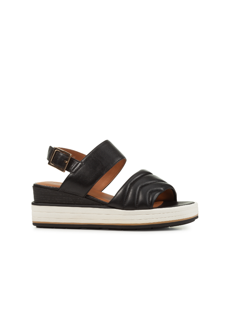 Geox GEOX Ladies Rosita Plateau Sandals - Black D35RBB-000TU-C9999S3