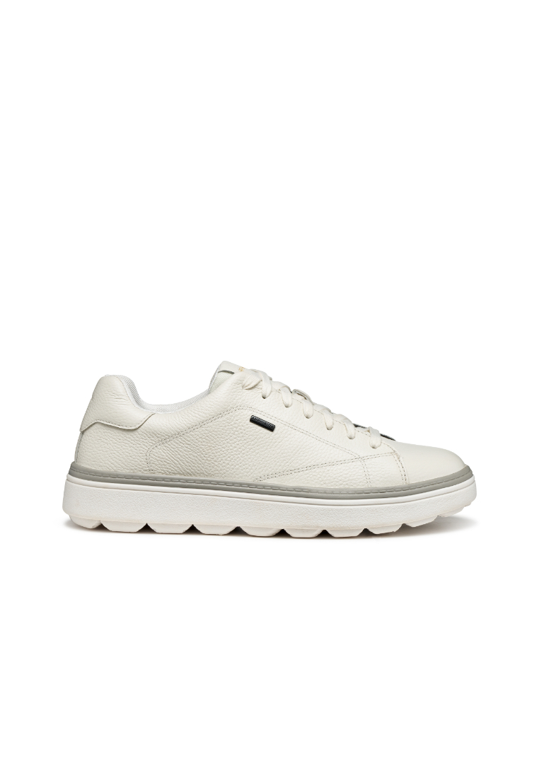 Geox GEOX Men Waterproof Spherica Ecub-1.1 ABX Low Top Sneakers - White U56LUC-00047-C1000F5