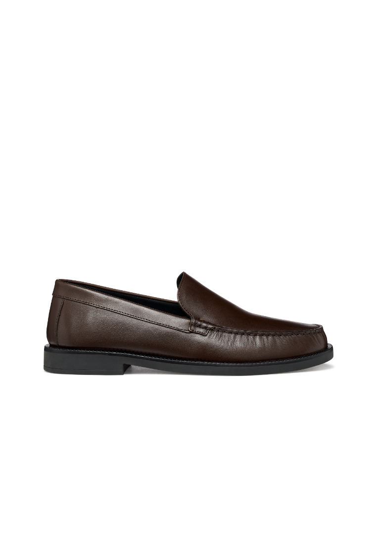 Geox GEOX Men Recanati Leather Slip On Shoes - Coffee U65HVA-00043-C6010S6