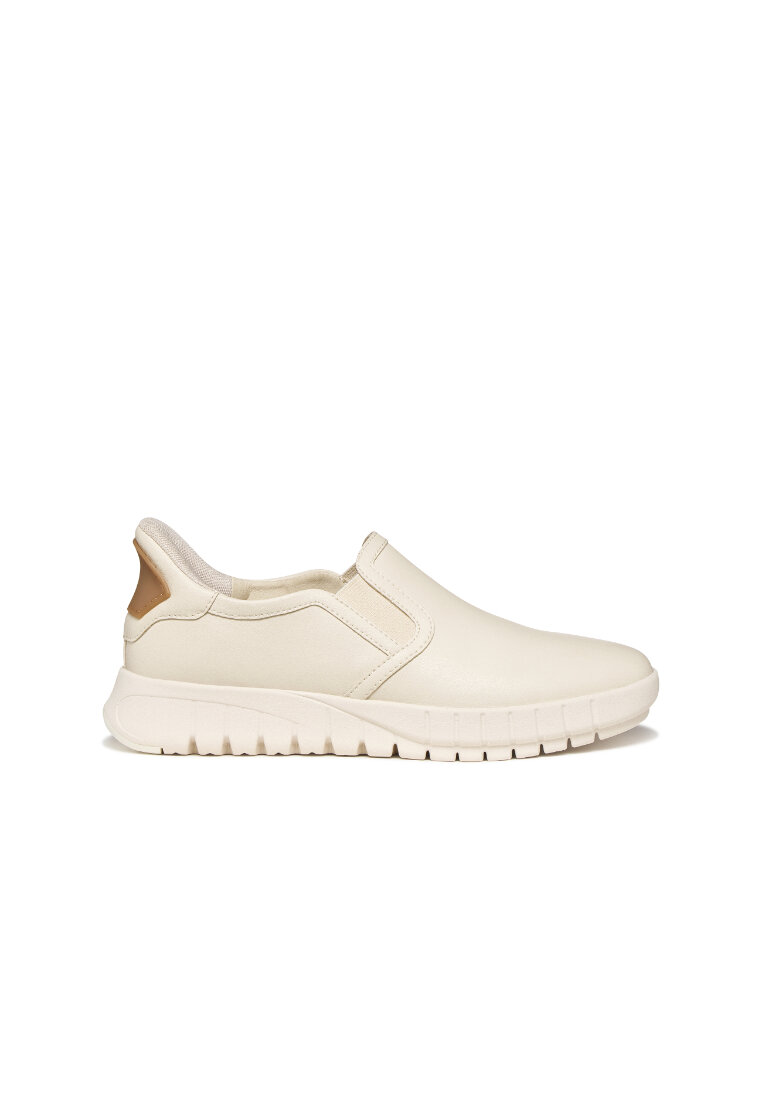 Geox GEOX Ladies Flextride Plus Slip In Sneakers - Cream D657SA-0009B-C1122S6