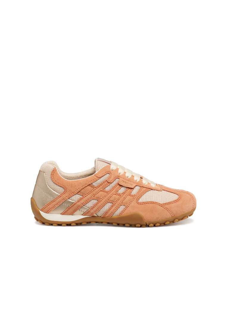 Geox GEOX Ladies Snake Original Vintage Low Top Sneakers - Peach D65B0A-01422-C1SD8S6