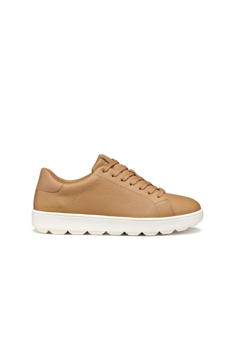 Geox GEOX Ladies Spherica Ecub-1 Sneakers - Tan D55WEB-04654-C5000S5