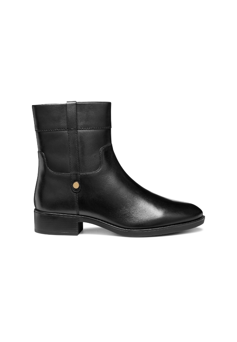 Geox GEOX Ladies Felicity Low heel Ankle Boots - Black D56G1A-00043-C9999F5