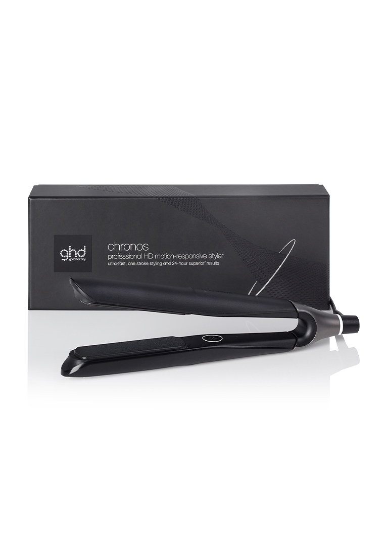 GHD GHD CHRONOS HAIR STRAIGHTENER IN BLACK