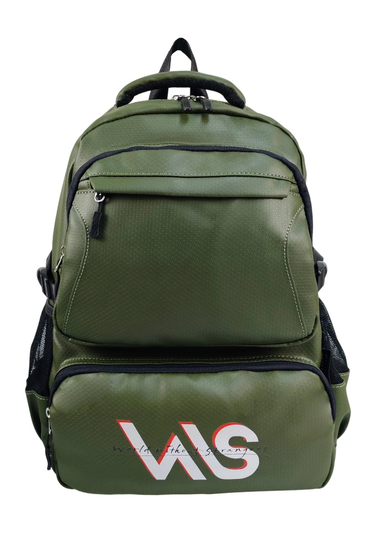 Giordano Polypac Original 18" Water Resistant Notebook New Stranger Notebook Backpack- GN2593 Green