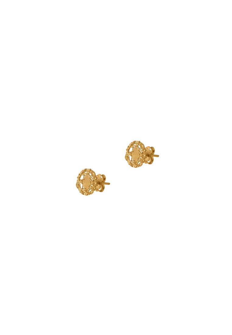 GOLDHEART GOLDHEART Circle Earrings, Yellow Gold 750