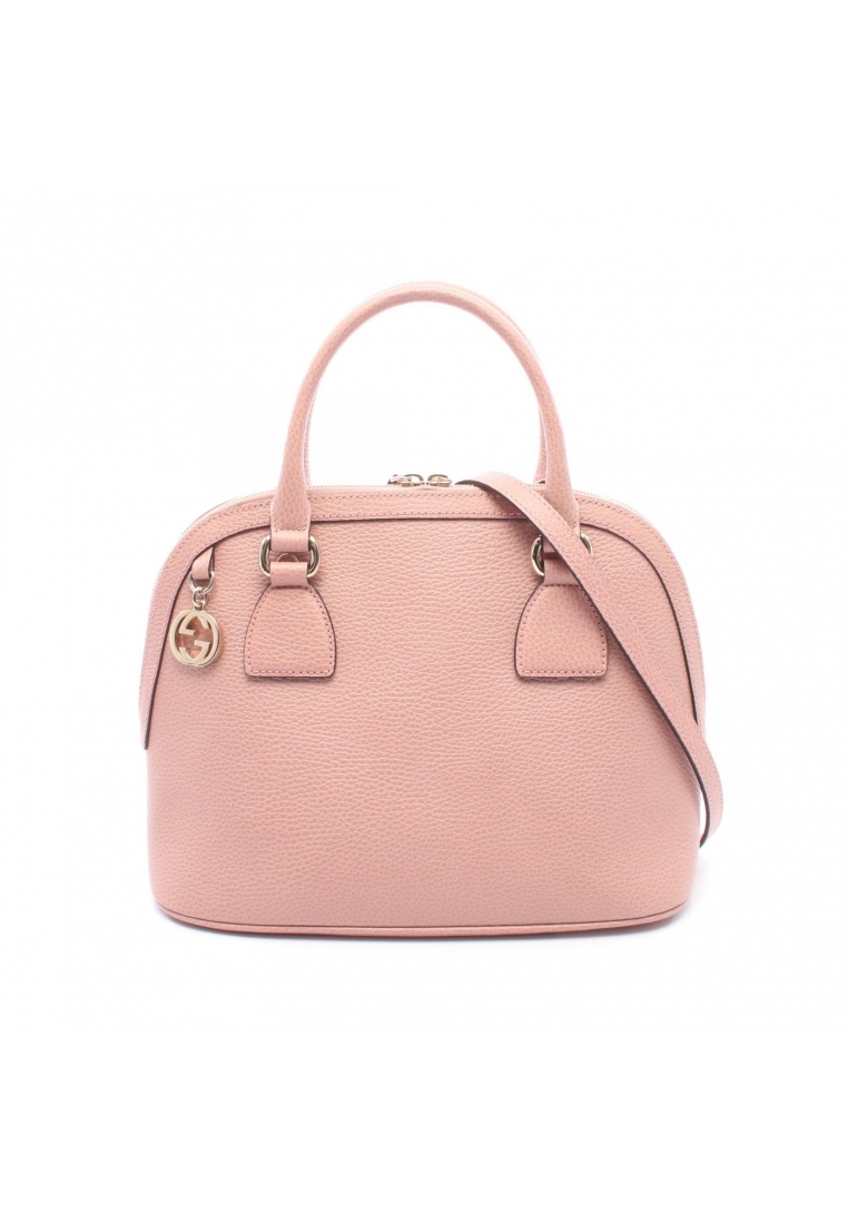 Gucci Pre-Loved Gucci Interlocking G 2WAY Handbag leather pink