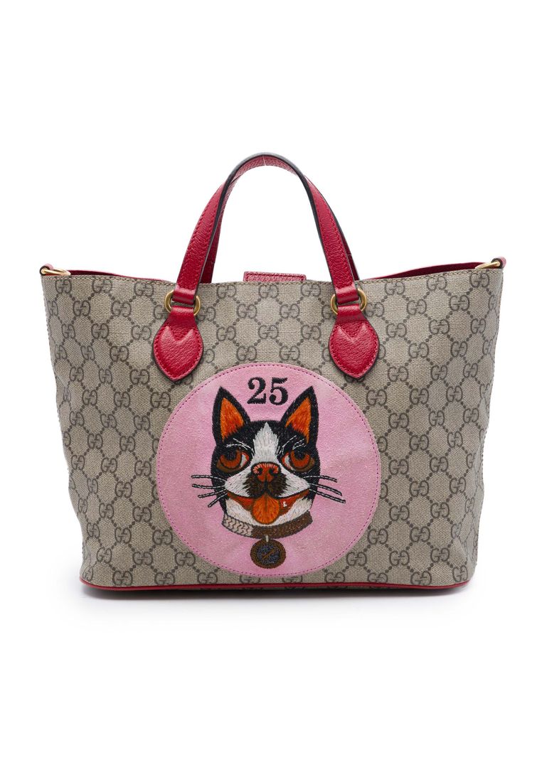 Gucci Pre-Loved Gucci Small Gg Supreme Web Bosco Satchel