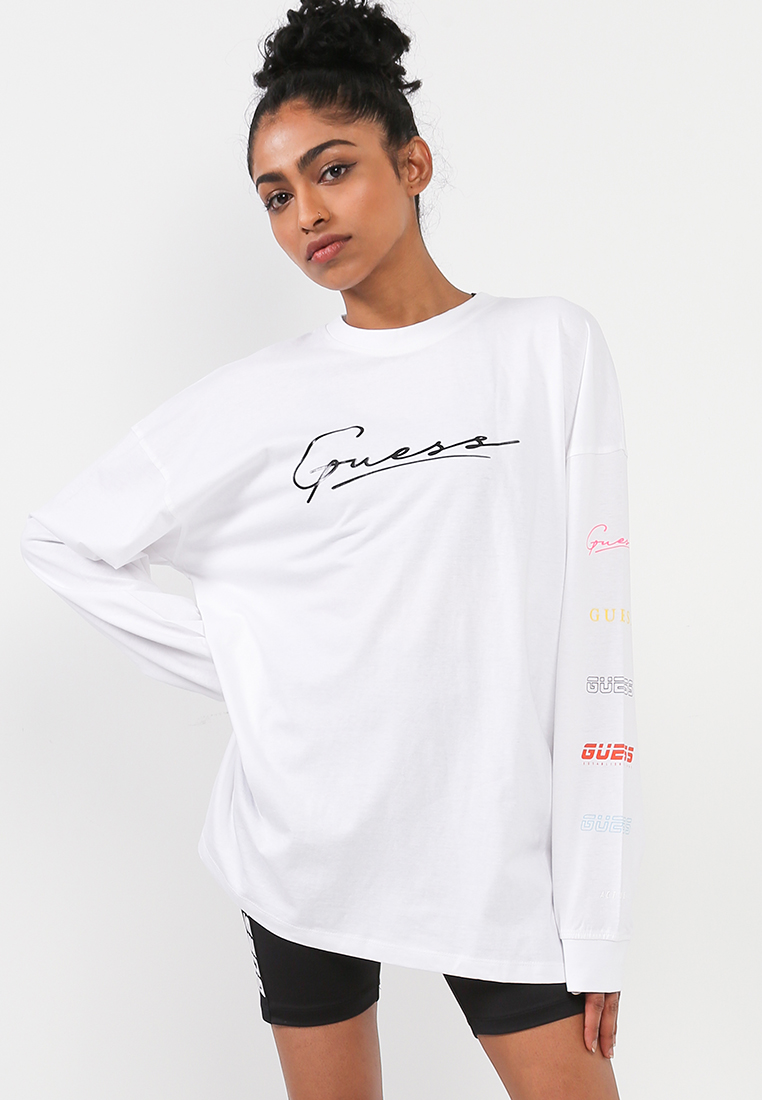 guess long sleeve top women's
