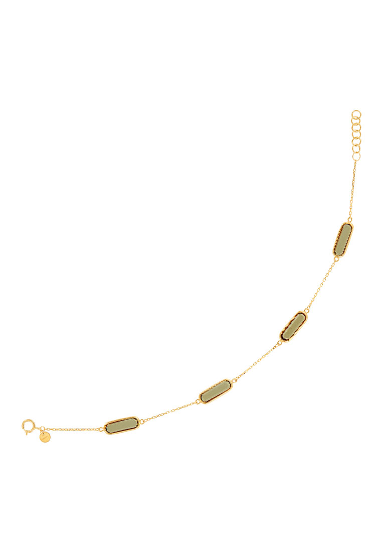 HABIB HABIB Amethyst Gemstone Bracelet in 375/9K Yellow Gold KR(9-2)FOR6B1794-AA