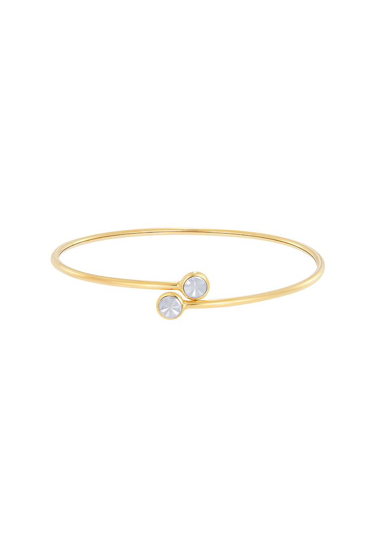 HABIB HABIB 585/14K Yellow and White Gold Bangle D01S005-X4