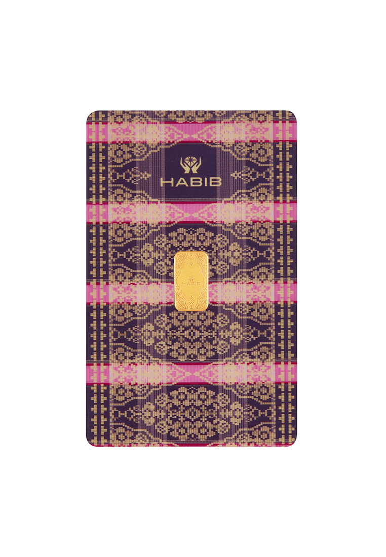 HABIB HABIB 1g 999.9 Gold Bar Songket Collection