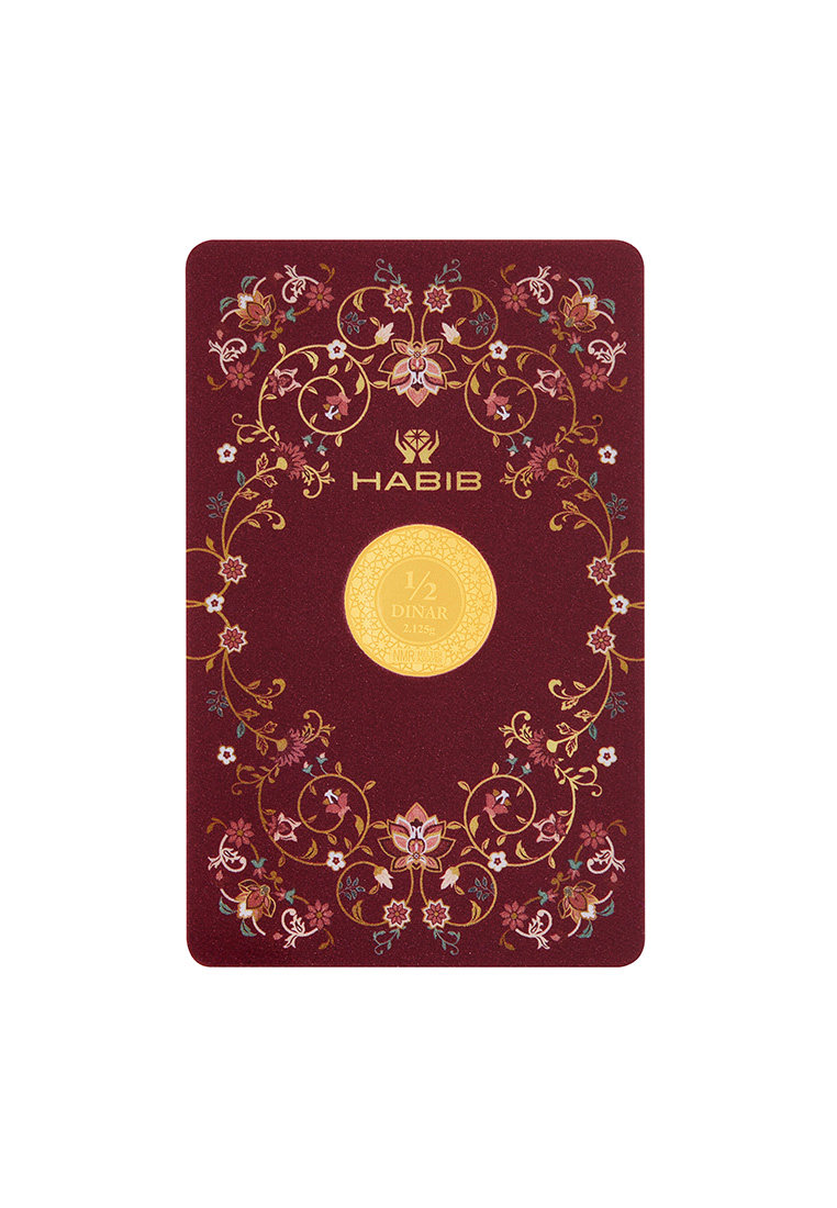 HABIB HABIB 1/2 Dinar 2.125g 999.9 Gold (Ferdous) Manufactured By LBMA Goods Delivery Refiner