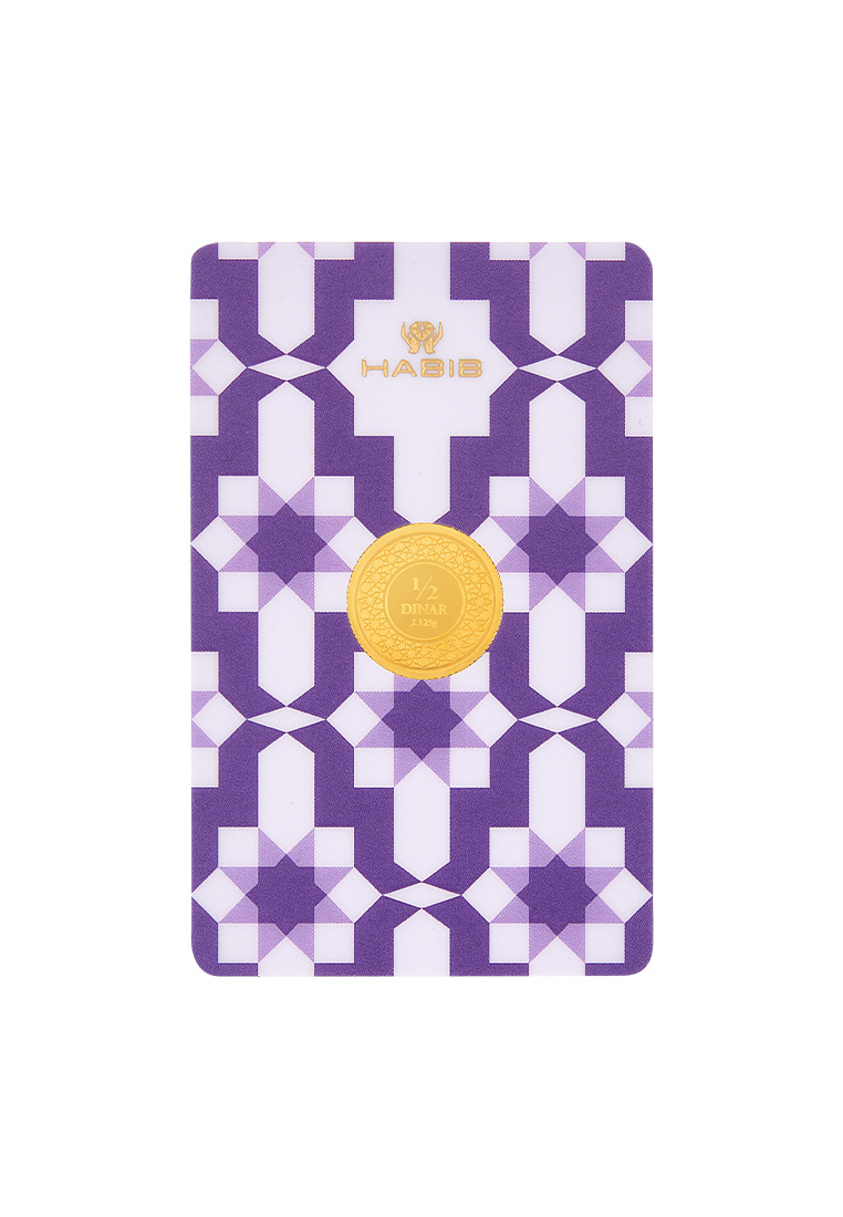 HABIB HABIB 1/2 Dinar 2.125g 999.9 Gold (Purple)