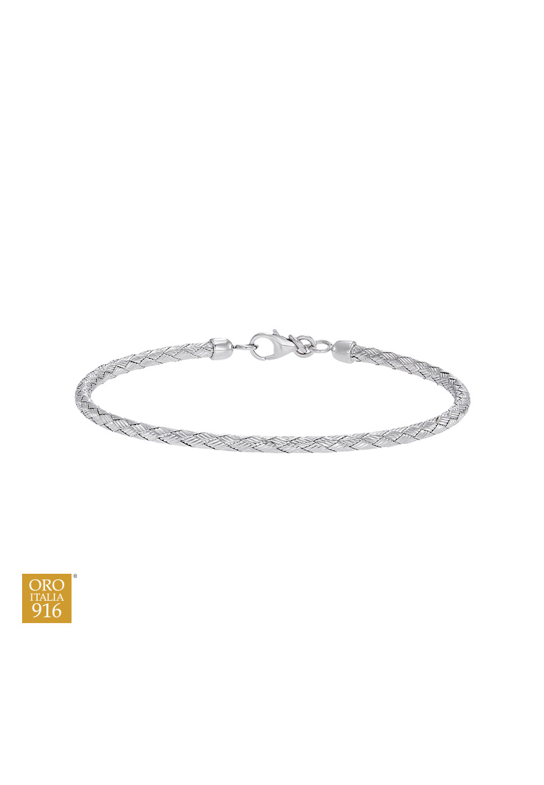 HABIB HABIB Oro Italia 916 White Gold Bangle GB94211125(2.5W) (22K Gold)