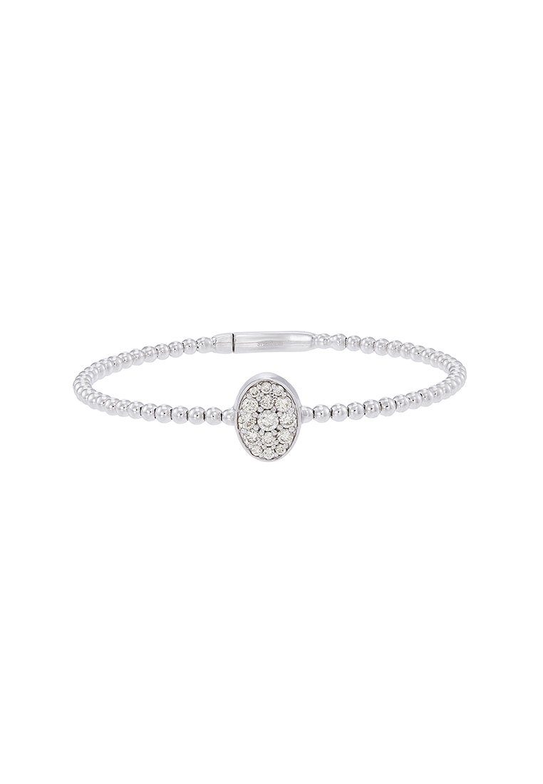 HABIB HABIB Diamond Bangle in 375/9K White Gold 682420625
