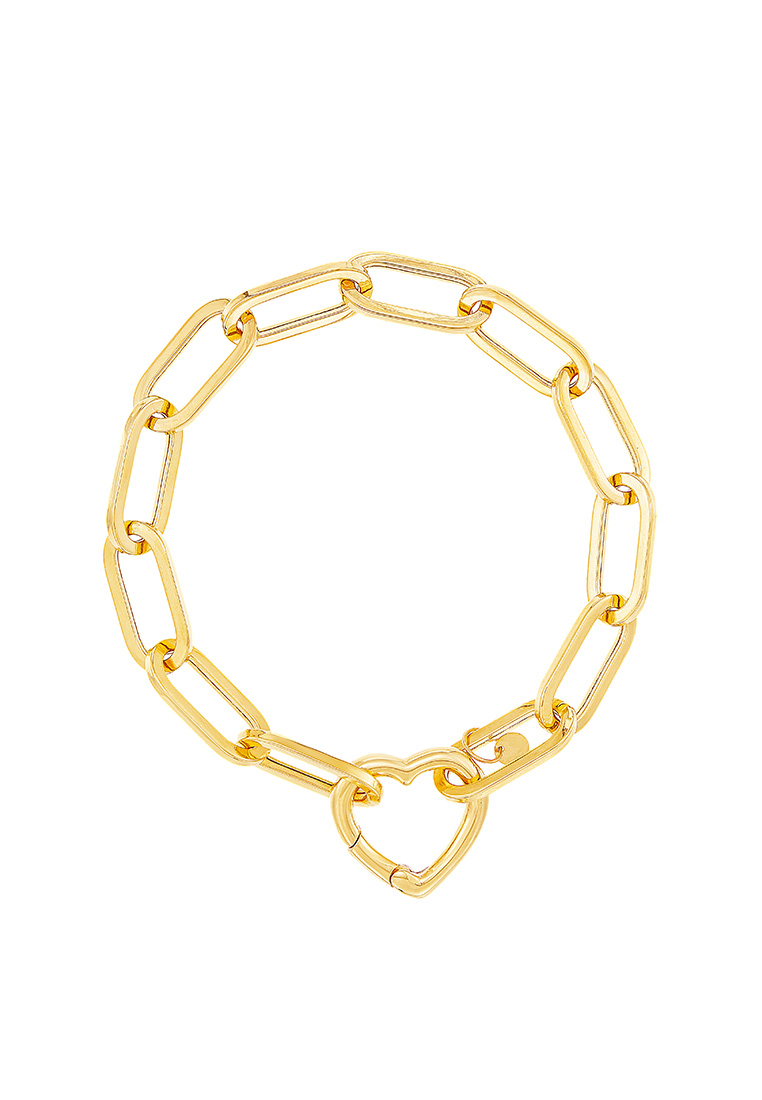 HABIB HABIB 916 Oro Italia Graffetta Yellow Gold Bracelet GW37540321 (22K Gold)