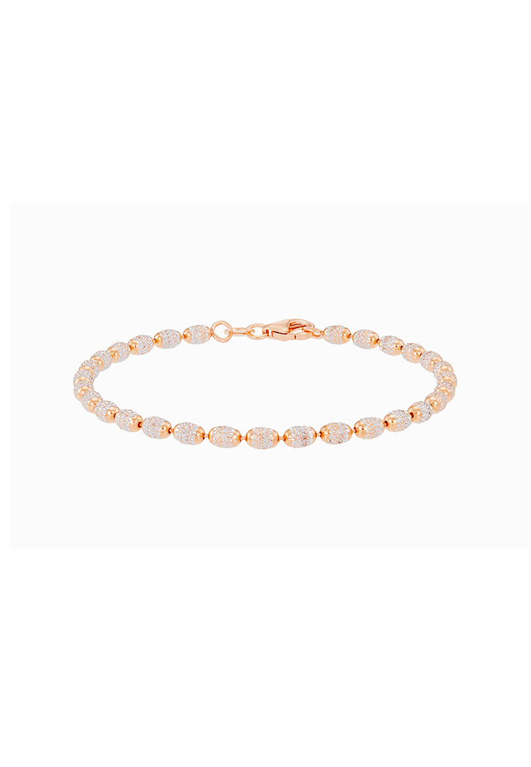 HABIB HABIB BEADS PLANET | Oro Italia 916 Rose and White Gold Bracelet GW51030524(300RW)-BI (22K Gol