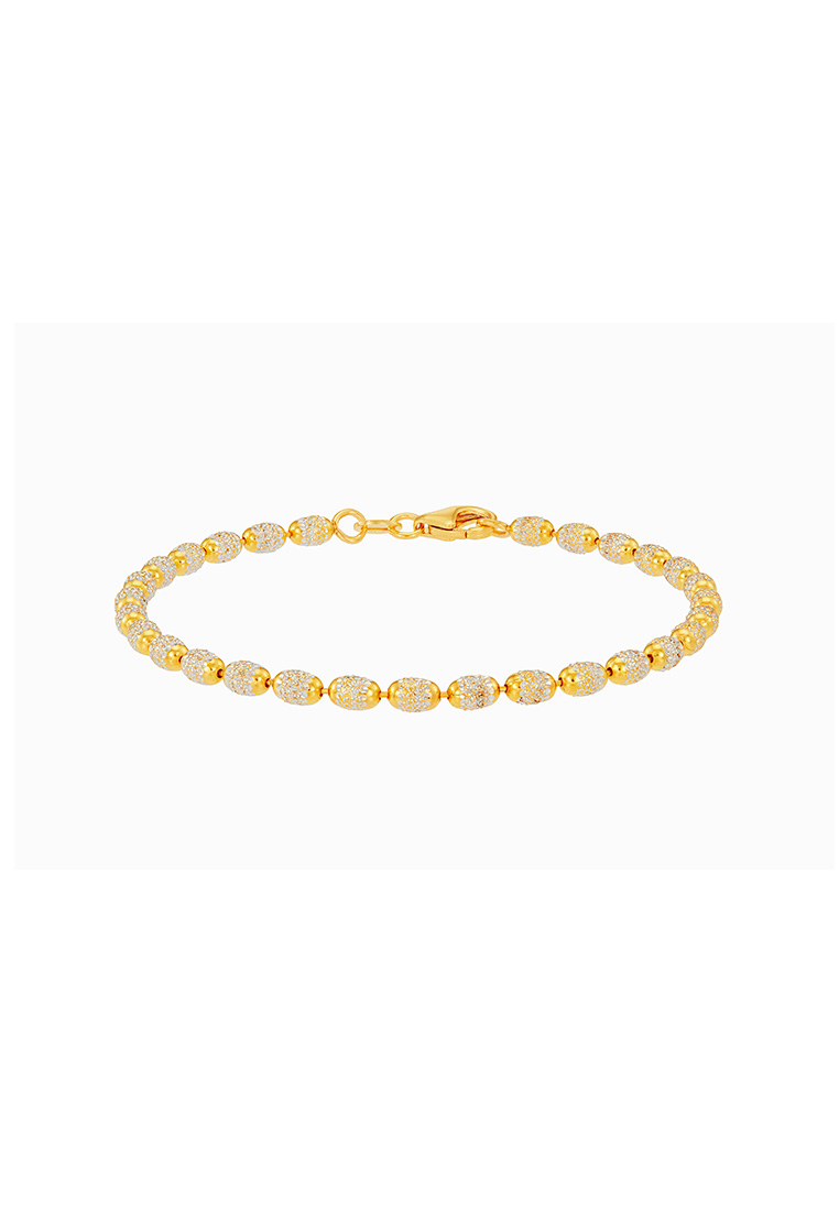 HABIB HABIB BEADS PLANET | Oro Italia 916 Yellow and White Gold Bracelet GW51060624(300YW)-BI (22K G