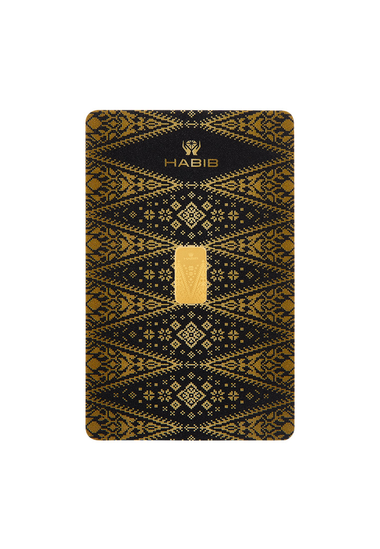 HABIB HABIB 1g 999.9 Gold Bar (Songket Collection)  - Manufactured by LBMA Goods Delivery Refiner