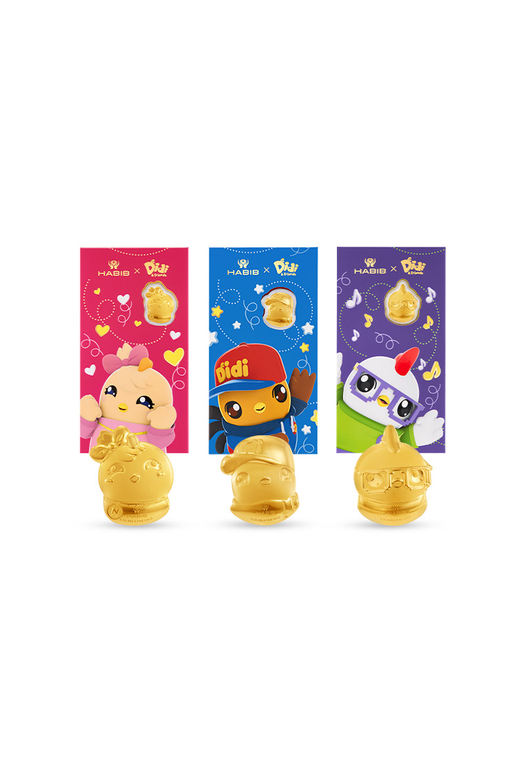 HABIB HABIB Didi & Friends Collection Set | 999.9 Gold Wafer (0.60g)