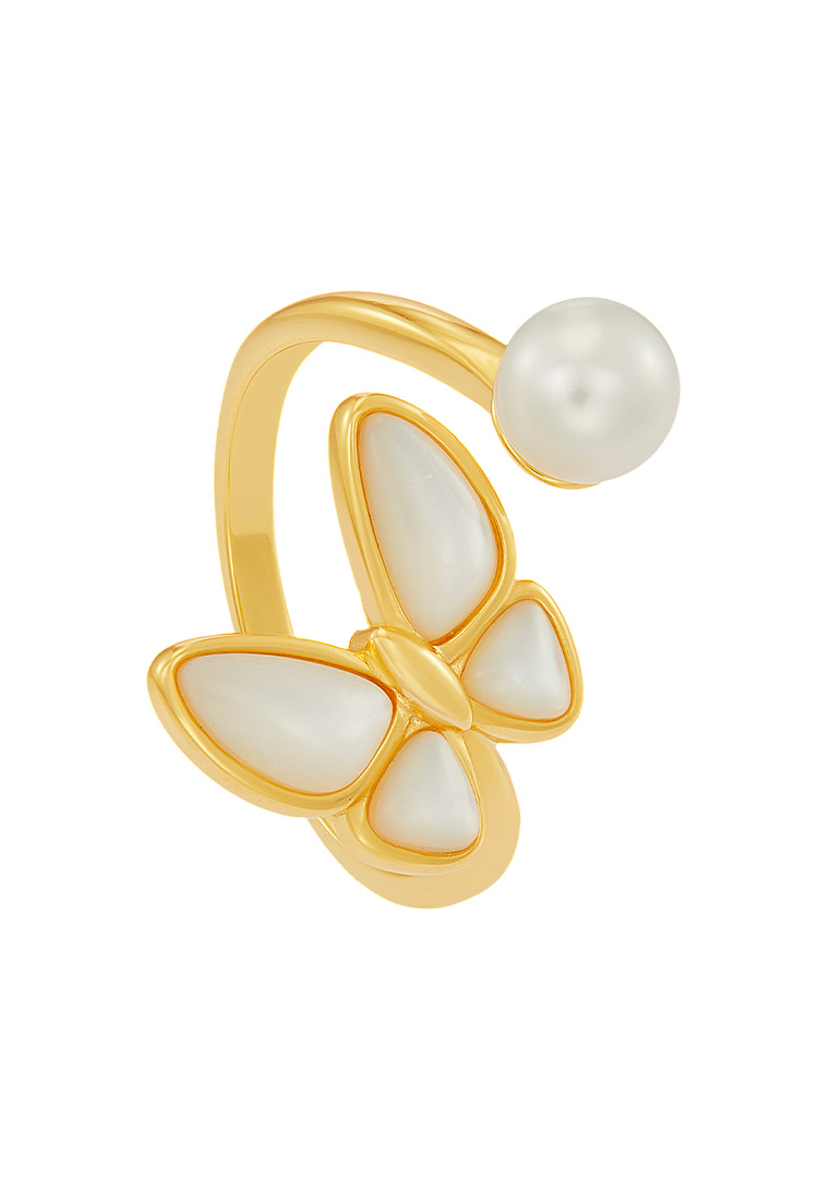 HABIB HABIB Fresh Water Pearl Ring in 925 Silver Z4528S(2)-R(YG)