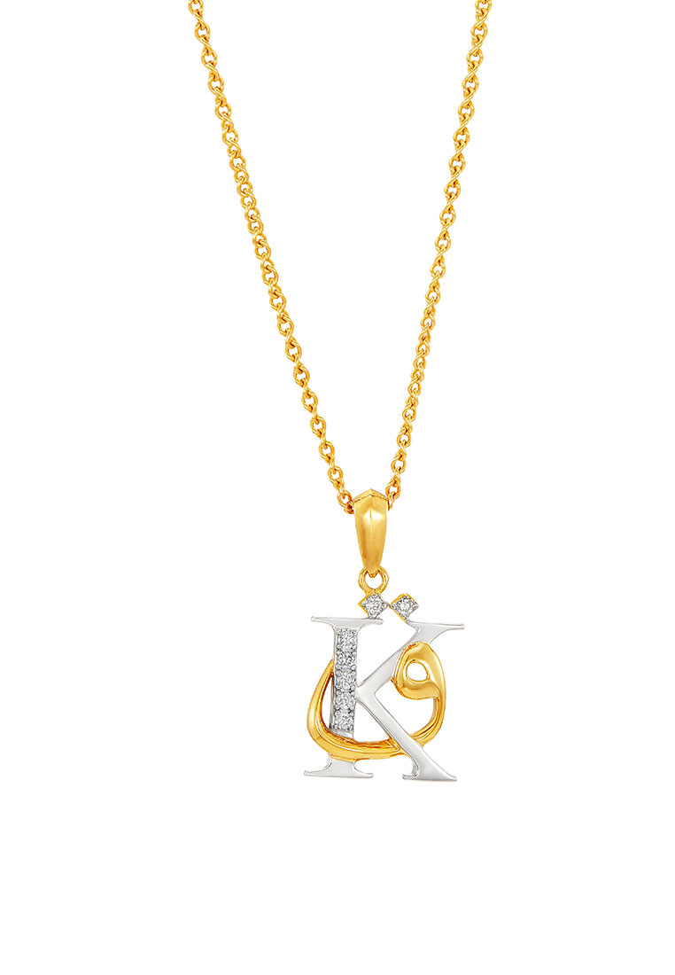 HABIB HABIB TULUS | Diamond Necklace in 375/9K Yellow and White Gold (Alphabet) 560710724(K-QAF)-YG