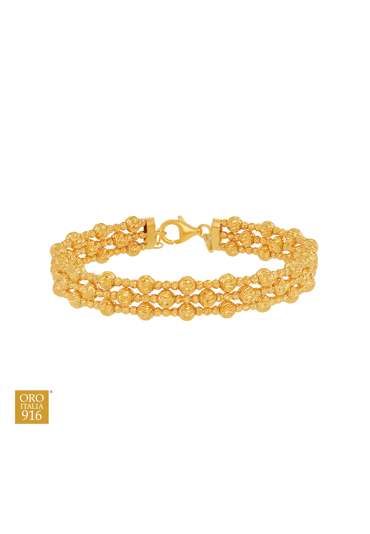 HABIB HABIB Oro Italia 916 Yellow Gold Bangle GB95610426(04Y) (22K Gold)