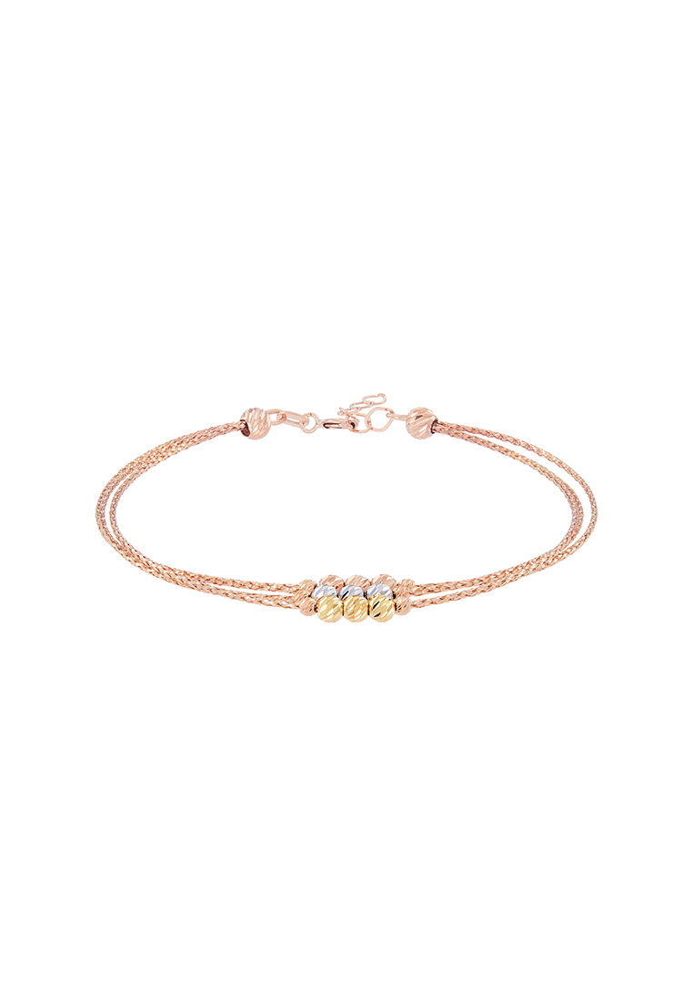 HABIB HABIB 585/14K Rose, Yellow and White Gold Bracelet 714-BRCAL3F C01-L(R)