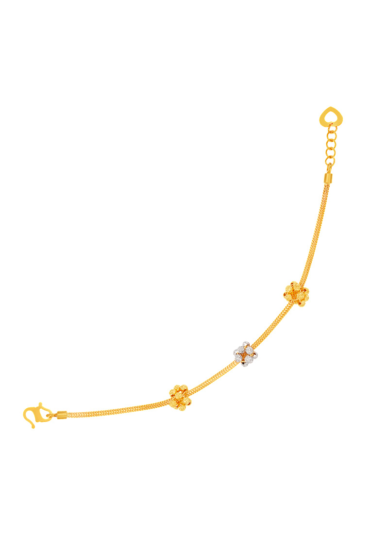HABIB HABIB 916/22K Yellow and White Gold Bracelet NCA09-001-011124(W)