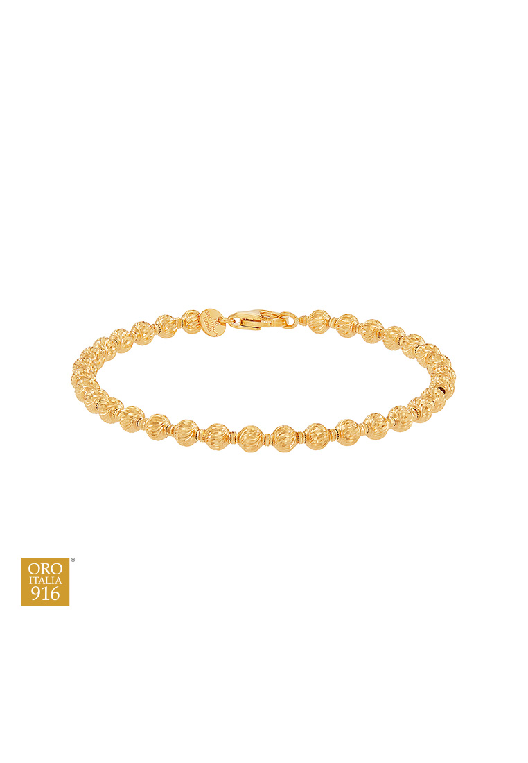 HABIB HABIB Oro Italia 916 Yellow Gold Bracelet GW54991225(04Y) (22K Gold)