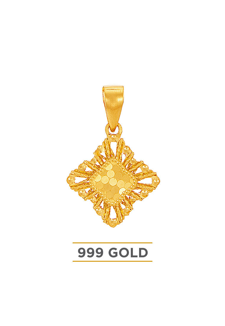 HABIB HABIB 999/24K Yellow Gold Pendant 9GP01801225